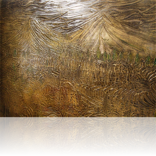 Oil on Canvas Mountains  by Artist Dapacu Multidimensional Art 